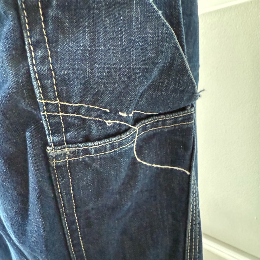 Vintage 50s 60s HERCULES dark Denim Overalls unisex M  VERY RARE union made - Picture 13 of 16